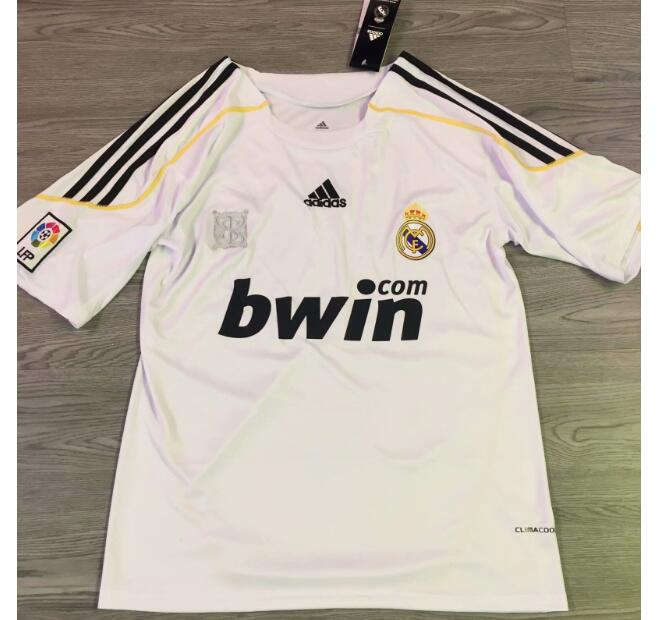 2009-10 Real Madrid Retro Home Kit Soccer Jersey